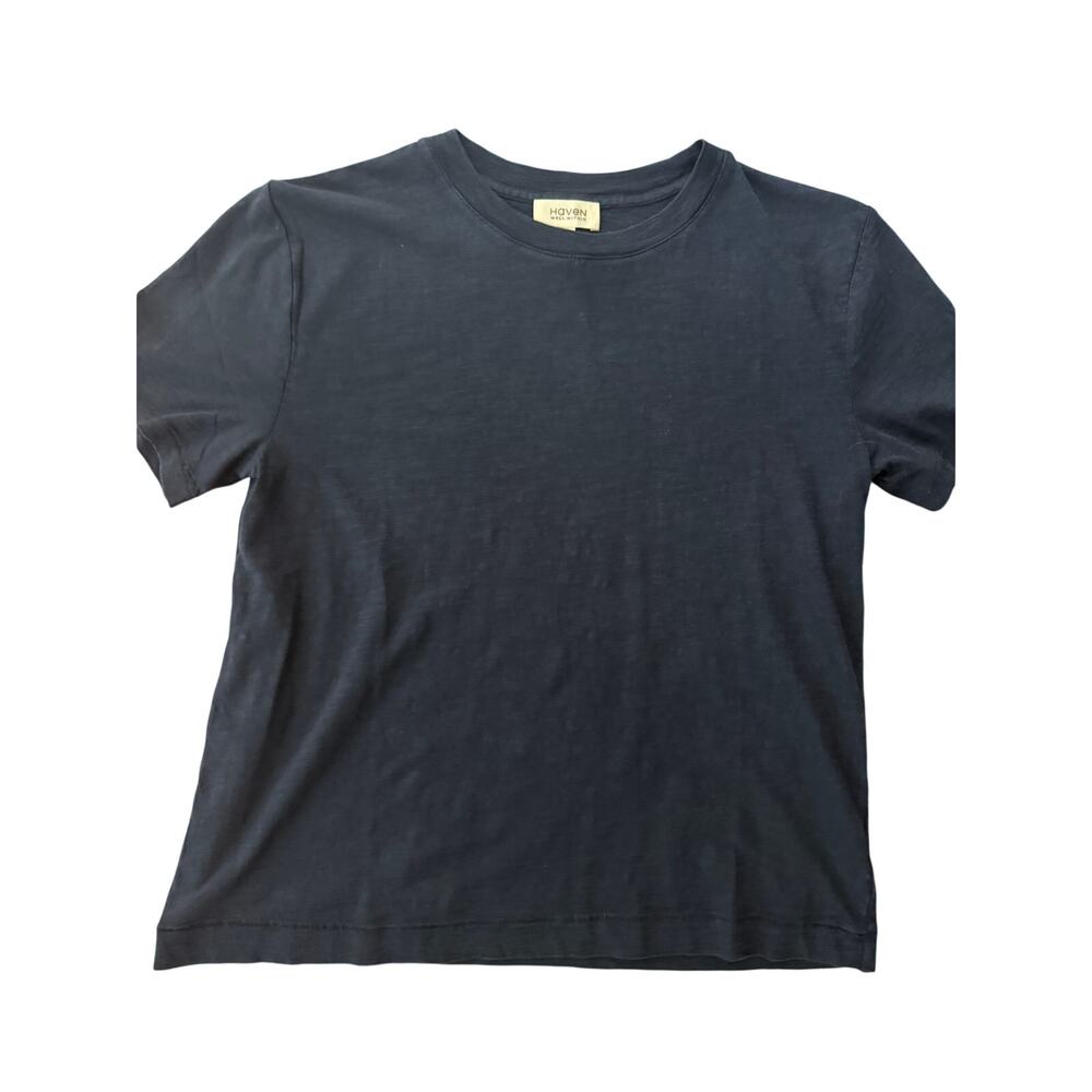 NWT Haven Well Within Navy Organic Cotton Slub Tee Small